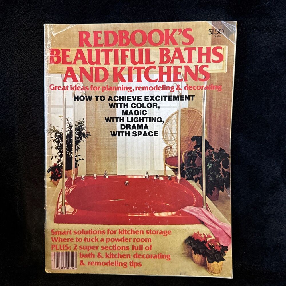Redbook’s Beautiful Baths & Kitchens Vintage 1977 Magazine Achieve Excitement